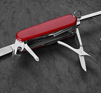 swiss army knife with dark background