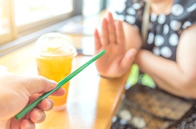 Saying no to straw, following dental implant post-op instructions