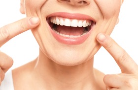 close-up of beautiful teeth