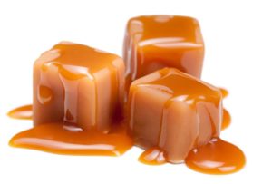 Caramel, a sticky food that should be avoided with dentures